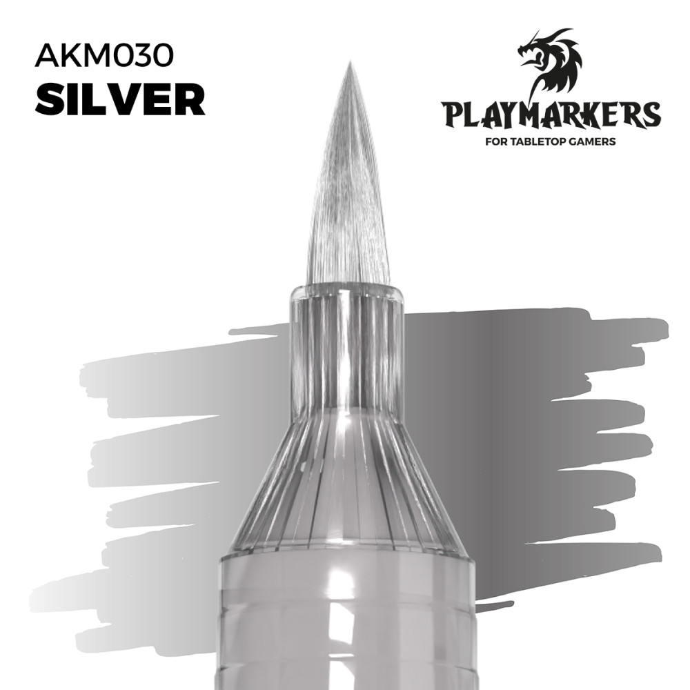Акриловий маркер  Срібло – PLAYMARKER Ak-interactive AKM030