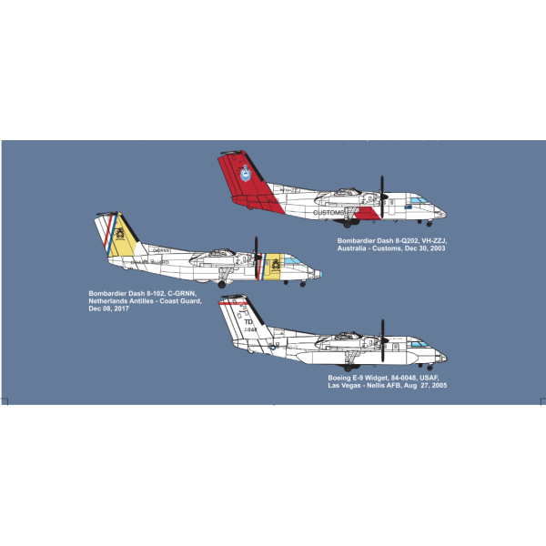 E-9A Widget/DHC-8-106 Dash 8  1/144 AMP 144-003