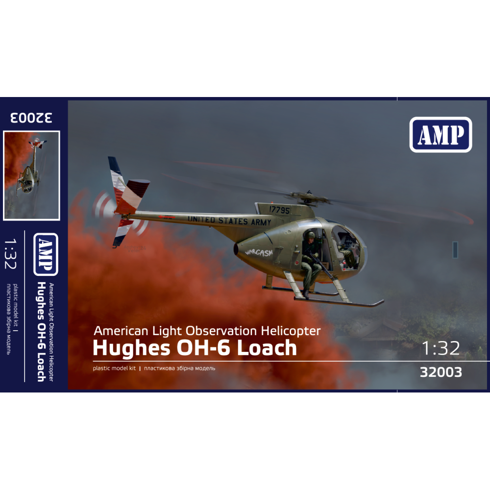  Hughes OH-6 Cayuse (Plastic model kit) 1/32 AMP 32003