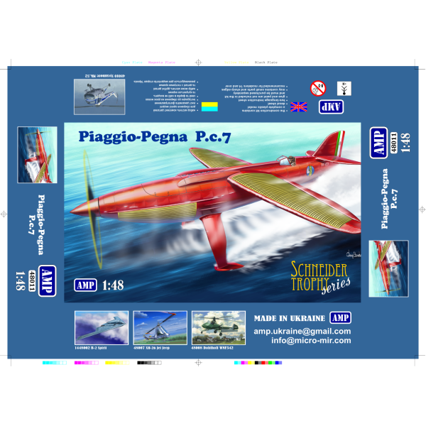  Piaggio-Pegna P.C.7 Schneider Trophy series 1/48 AMP 48011