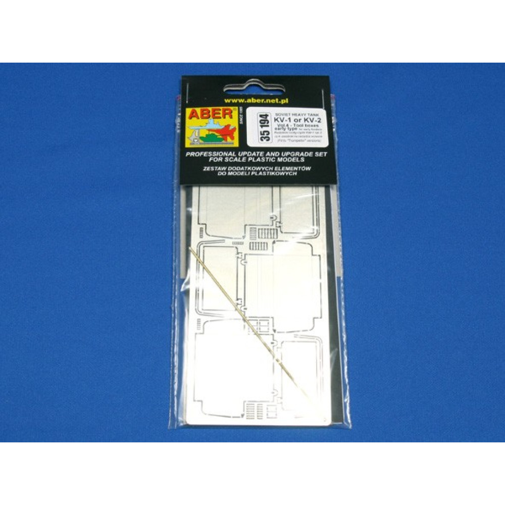 Russian heavy tank KV-1, KV-2 - vol. 4 - additional set - tool boxes early type for early fenders 1/35 ABER 35 194
