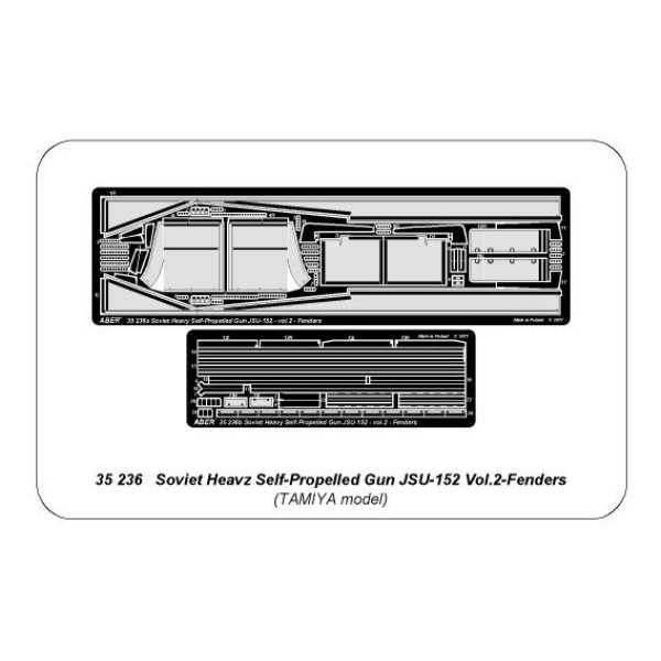 JSU-152 - vol. 2 - additional set - fenders  (Tamiya) 1/35 ABER 35 236