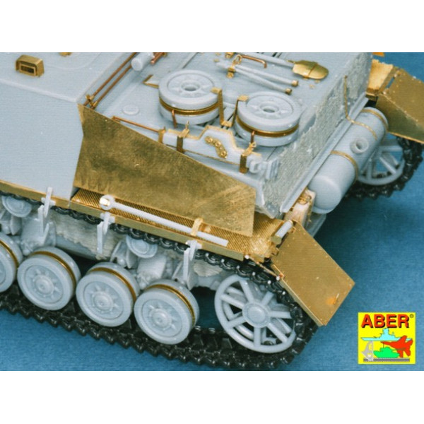 Photo etching Fenders for Jagdpanzer IV L/48 and L/70 (Dragon) 1/35 ABER 35 A037