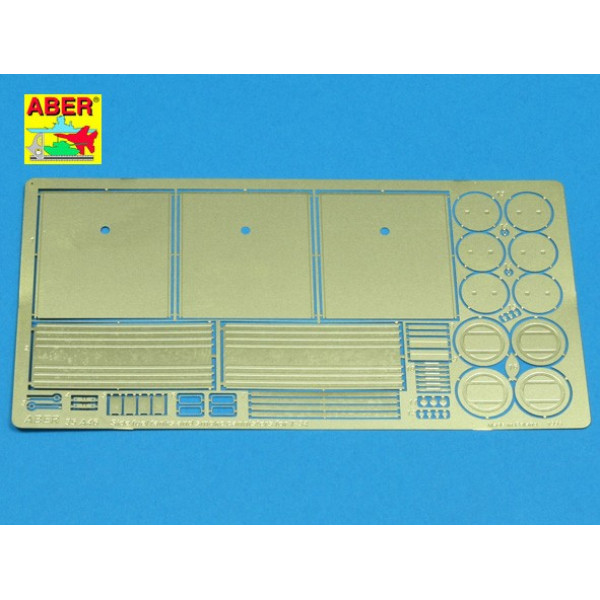 Side fuel tanks and smoke cannisters for T-34 1/35 ABER 35 A046