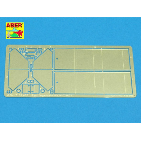 Rear large fuel tanks for T-34/76 1/35 ABER 35 A097