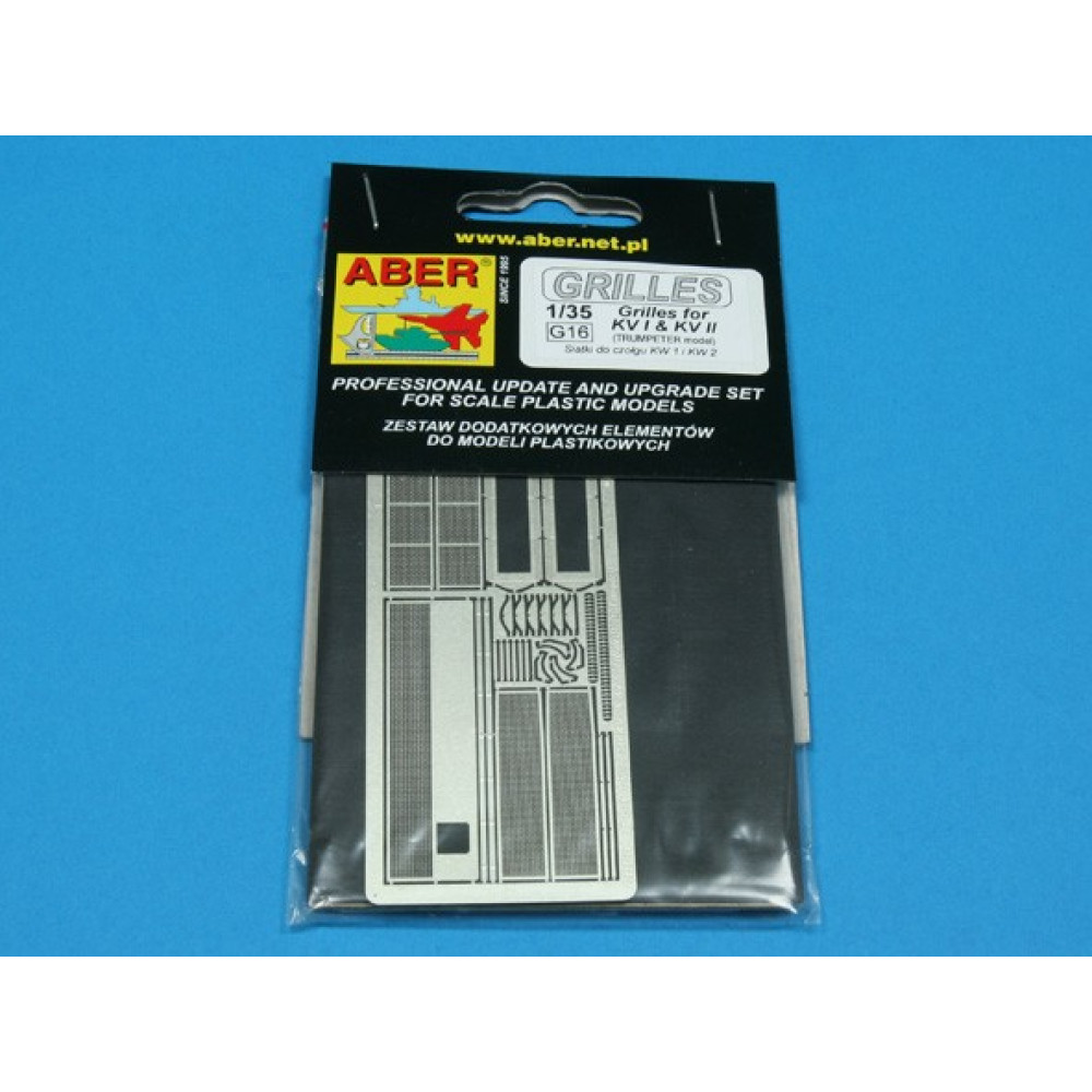 Grilles for russian tank KV-1 and KV-2 1/35 ABER 35 G16