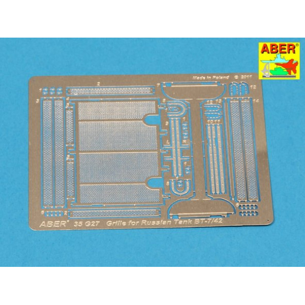 Grilles for BT-7 or BT-42  1/35 ABER 35 G27