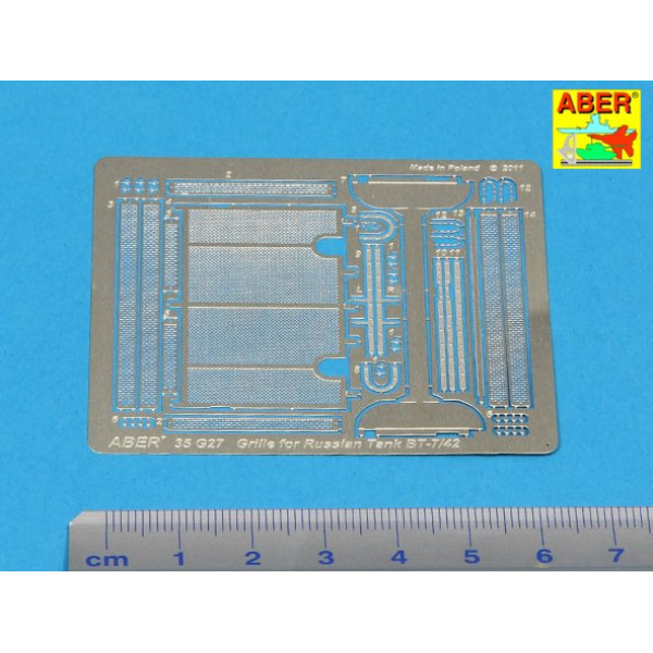 Grilles for BT-7 or BT-42  1/35 ABER 35 G27