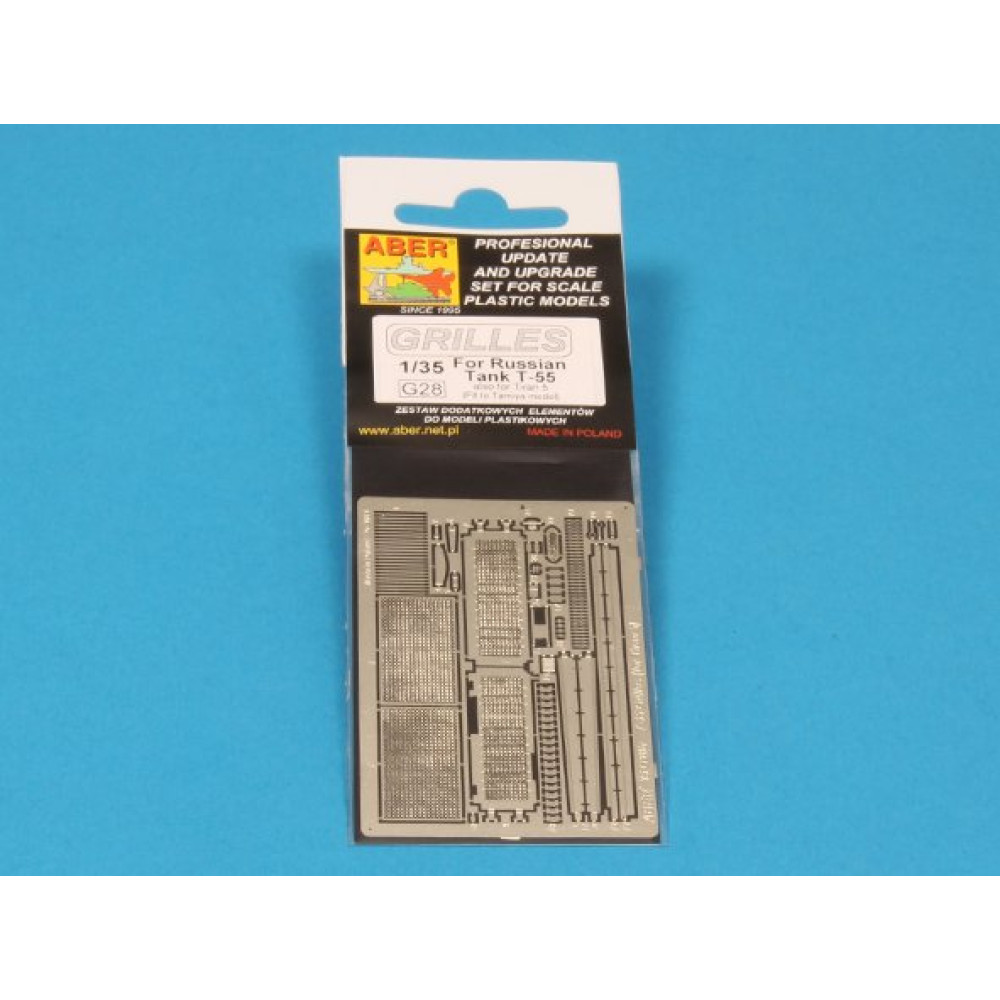 Grilles for Russian tank T-55 also Tiran 5  1/35 ABER 35 G28