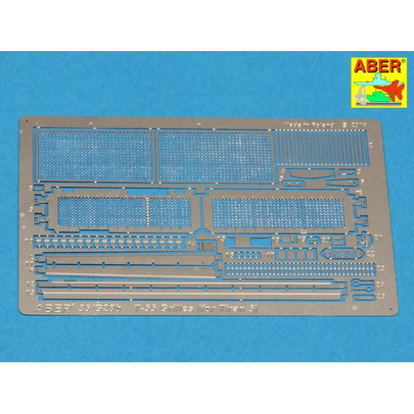Grilles for Russian tank T-55 also Tiran 5  1/35 ABER 35 G28