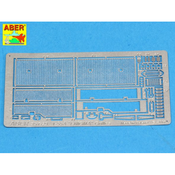 Grilles for Russian Tank T-55A also for T-55 ENIGMA 1/35 ABER 35 G29