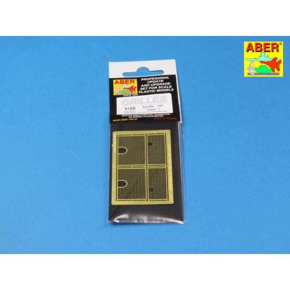 Grilles for Sd.Kfz. 181 Tiger I (RFM) 1/35 ABER 35 G31