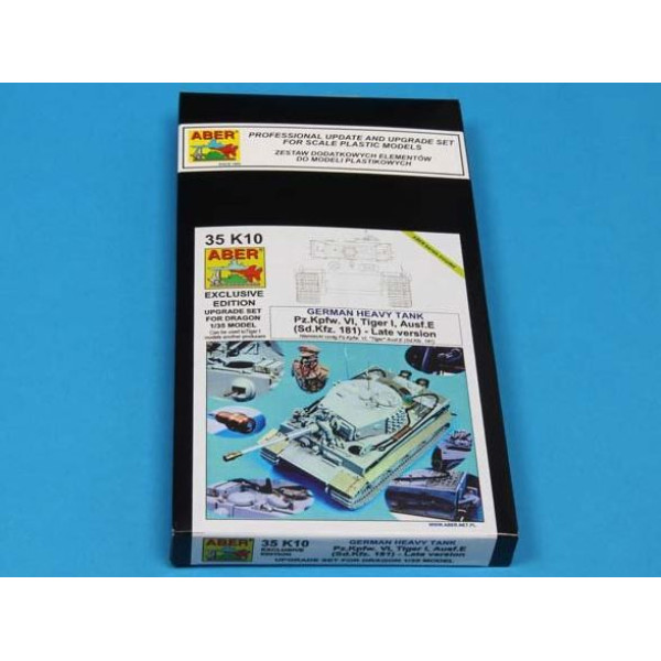 Pz.Kpfw. VI Ausf.E (Sd.Kfz.181) Tiger I – Late version (premium set) 1/35 ABER 35 K10