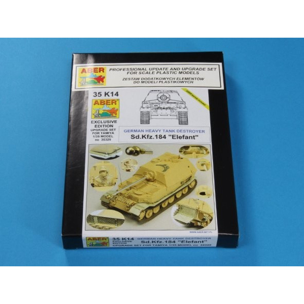  Набір фототравлення Sd,Kfz. 184 „ELEFANT” (premium set) для набору Tamiya 1/35 ABER 35 K14