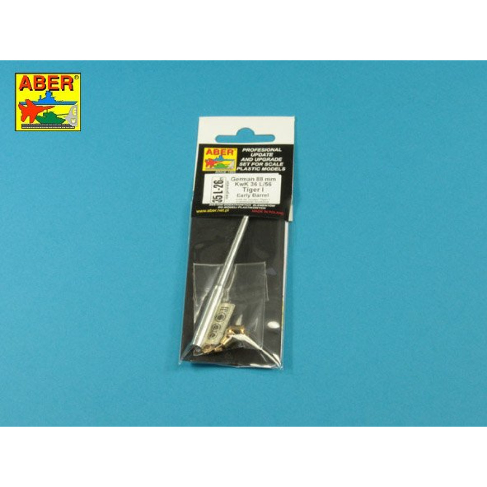 German 88mm KwK 36 L/56 Tiger I (early model) 1/35 ABER 35 L-026
