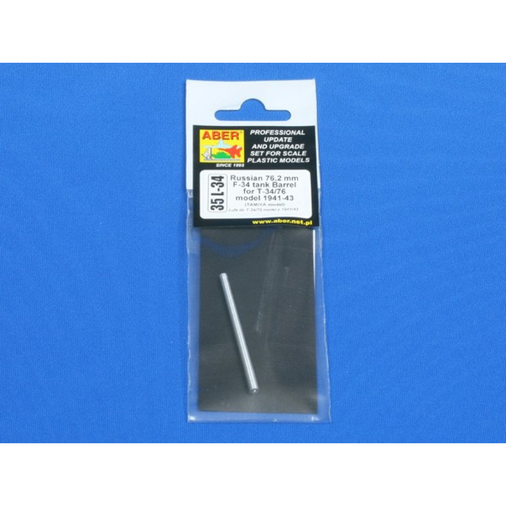 Soviet tank barrel 76,2mm F-34 for T-34/76 model 1941-43 1/35 ABER 35 L-034