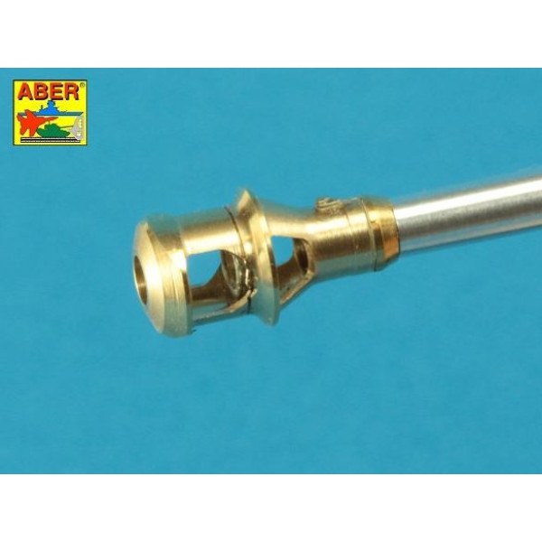 German 75mm barrel for Kwk 40 L/48 with middle model muzzle brake for Pz.Kpfw. IV, Ausf.H late - Ausf.J early 1/35 ABER 35 L-047N