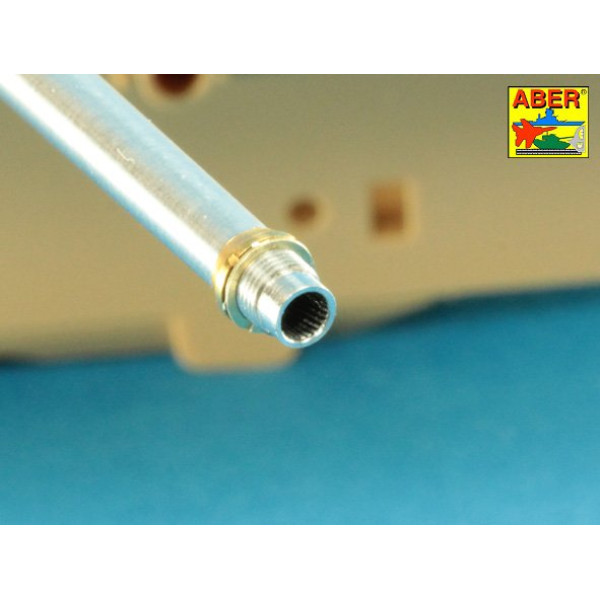 German 75mm barrel for Kwk 40 L/48 with middle model muzzle brake for Pz.Kpfw. IV, Ausf.H late - Ausf.J early 1/35 ABER 35 L-047N