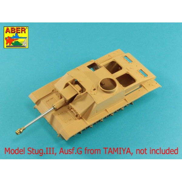 StuK.40 L/48 7,5cm barrel with early model muzzle brake for StuG.III Ausf.F/8 and StuG.III Ausf.G early 1/35 ABER 35 L-058N