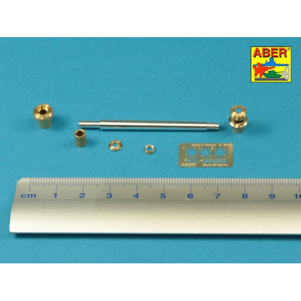 StuK.40 L/48 7,5cm barrel with late muzzle brake for Stug.III, Ausf G late and Stug.IV - early model 1/35 ABER 35 L-060N