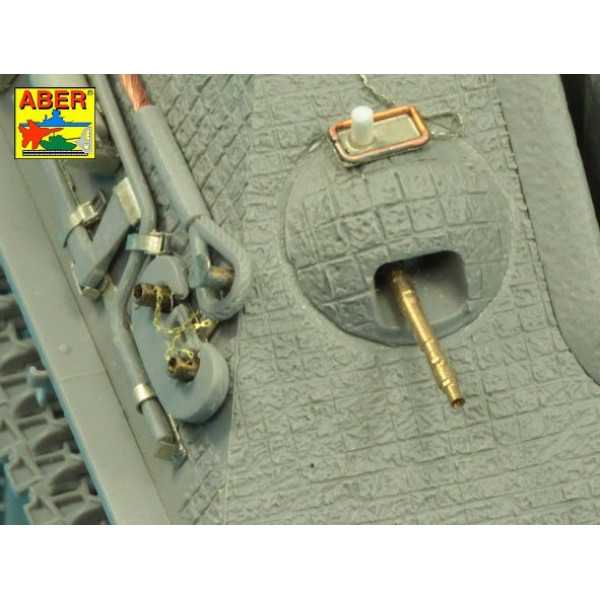 Set of 2 barrels for German Tank MG 34 machine guns 1/35 ABER 35 L-063