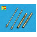 Set of 2 standard barrels for U.S aircraft machine guns cal .50 Browning ANM2 A4 with one part muzzle 1/35 ABER 35 L-082