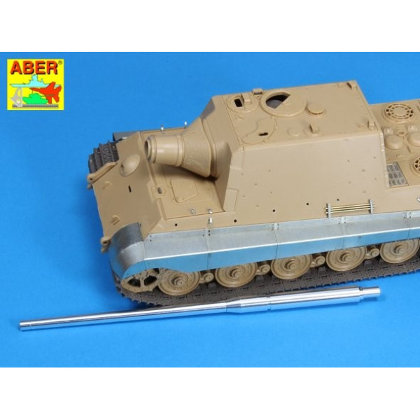 128mm PaK 44 L/55 gun barrel for Sd.Kfz.186 Jagdtiger (Tamiya) 1/35 ABER 35 L-084