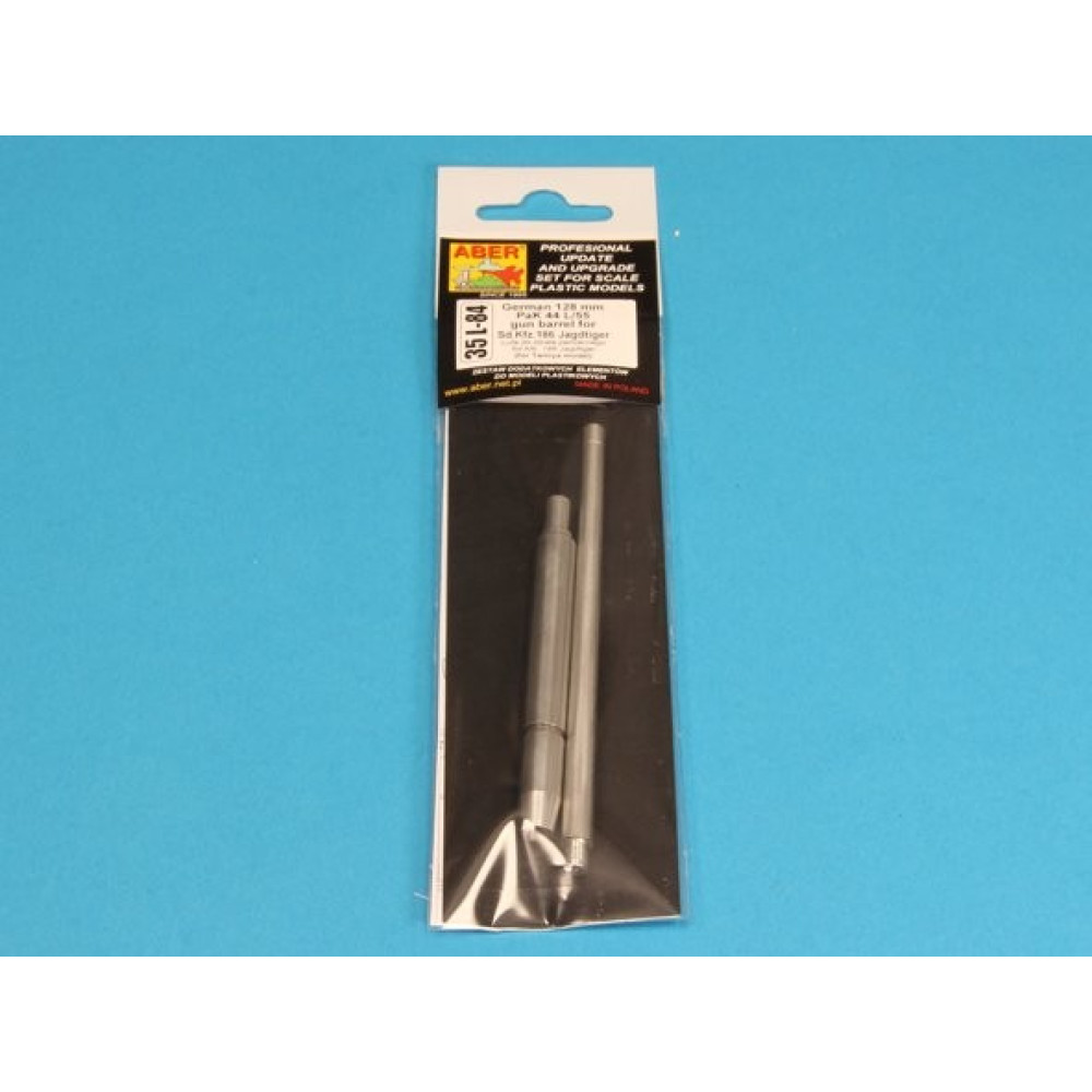128mm PaK 44 L/55 gun barrel for Sd.Kfz.186 Jagdtiger (Tamiya) 1/35 ABER 35 L-084