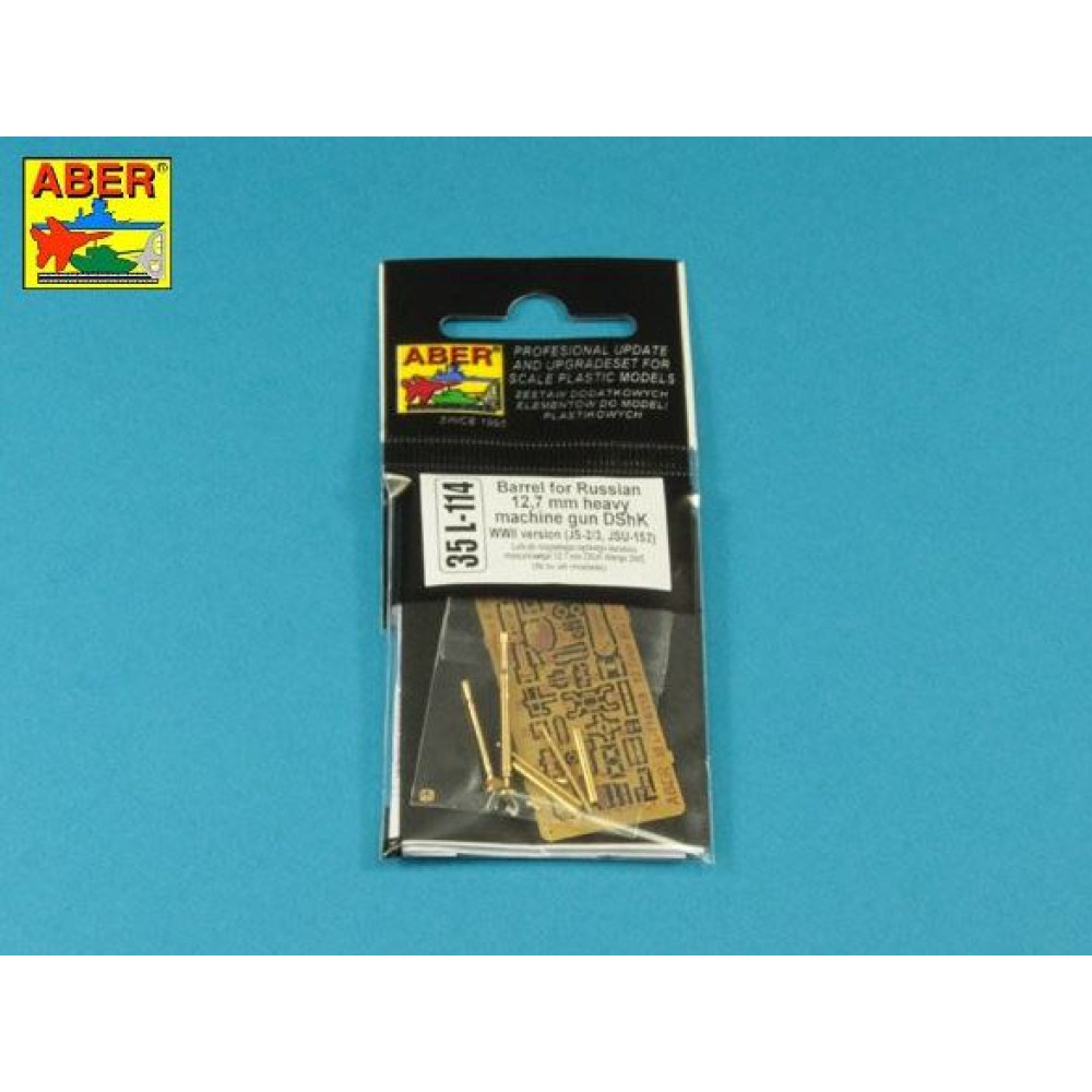 Barrel for Russian 12,7mm heavy machine gun DShK, WWII version (JS-2:; JS-3; JSU-152) 1/35 ABER 35 L-114