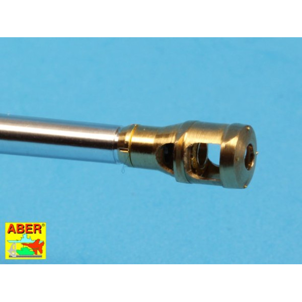 U.S 76 mm M1A2 barrel with muzzle brake for Sherman M4 series tanks with M62 mount 1/35 ABER 35 L-137