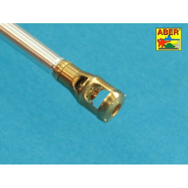 U.S 76 mm M1A2 barrel with muzzle brake for Sherman M4 series tanks with M62 mount 1/35 ABER 35 L-137