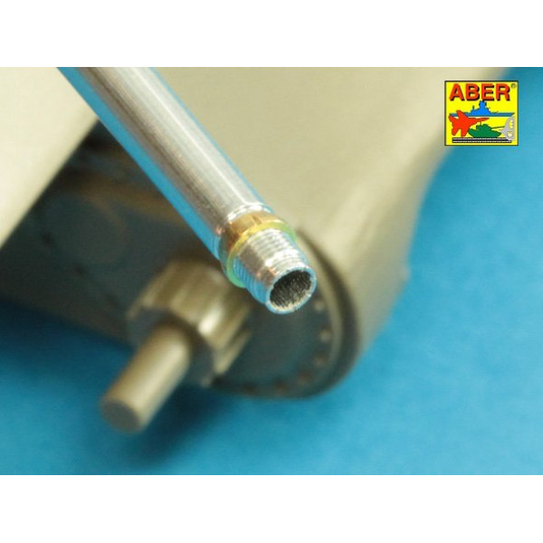U.S 76 mm M1A2 barrel with muzzle brake for Sherman M4 series tanks with M62 mount 1/35 ABER 35 L-137