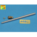 U.S 76 mm M1A2 barrel with muzzle brake for Sherman M4 series tanks with M62 mount 1/35 ABER 35 L-137