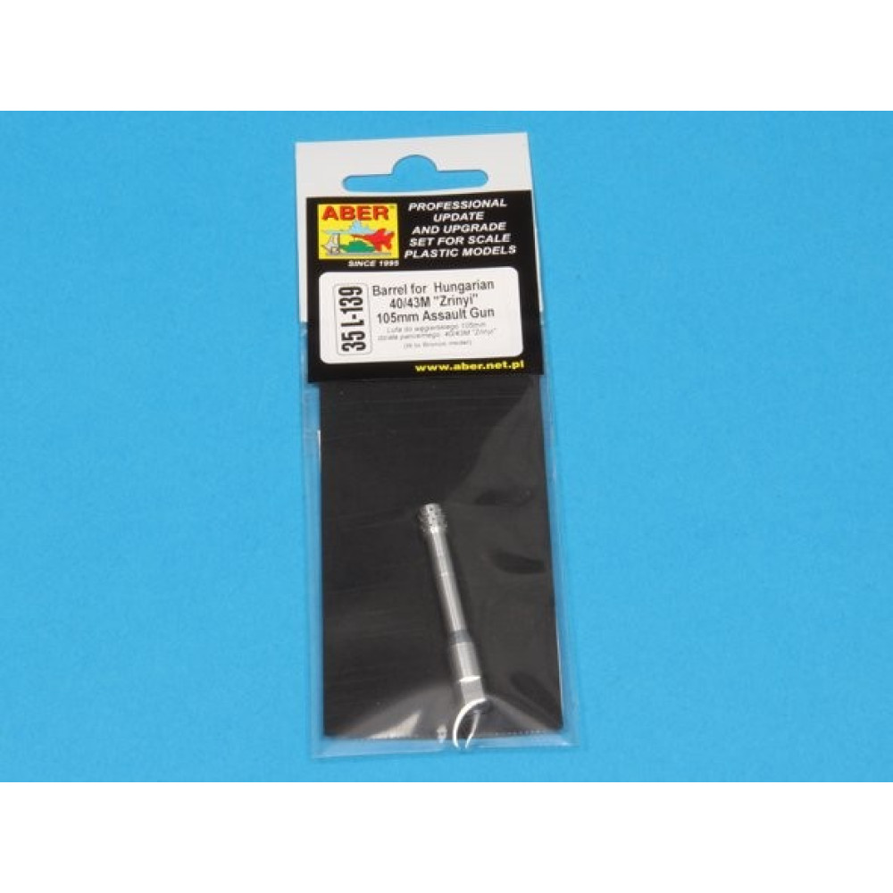 Barrel for hungarian 40/43M ''Zrinyi'' 105mm assault gun 1/35 ABER 35 L-139