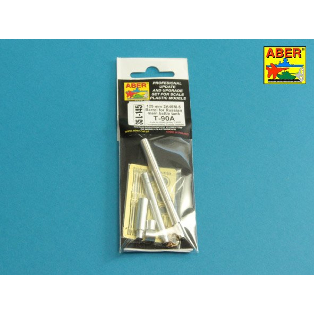 125mm 2A46M-5 barrel for Russian Tank T-90 & T-90A1/35 ABER 35 L-145