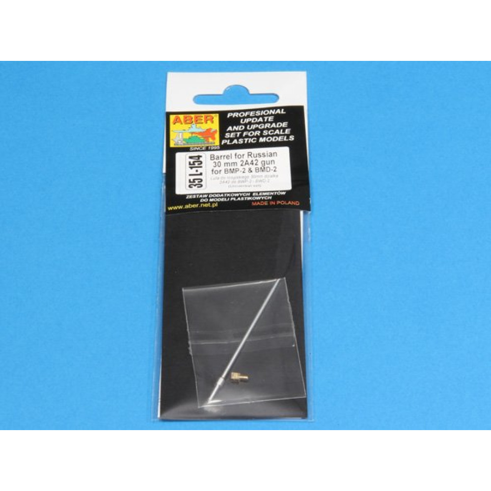 Barrel for Russian 30mm 2A42 gun for BMP-2 and BMD-2 1/35 ABER 35 L-154