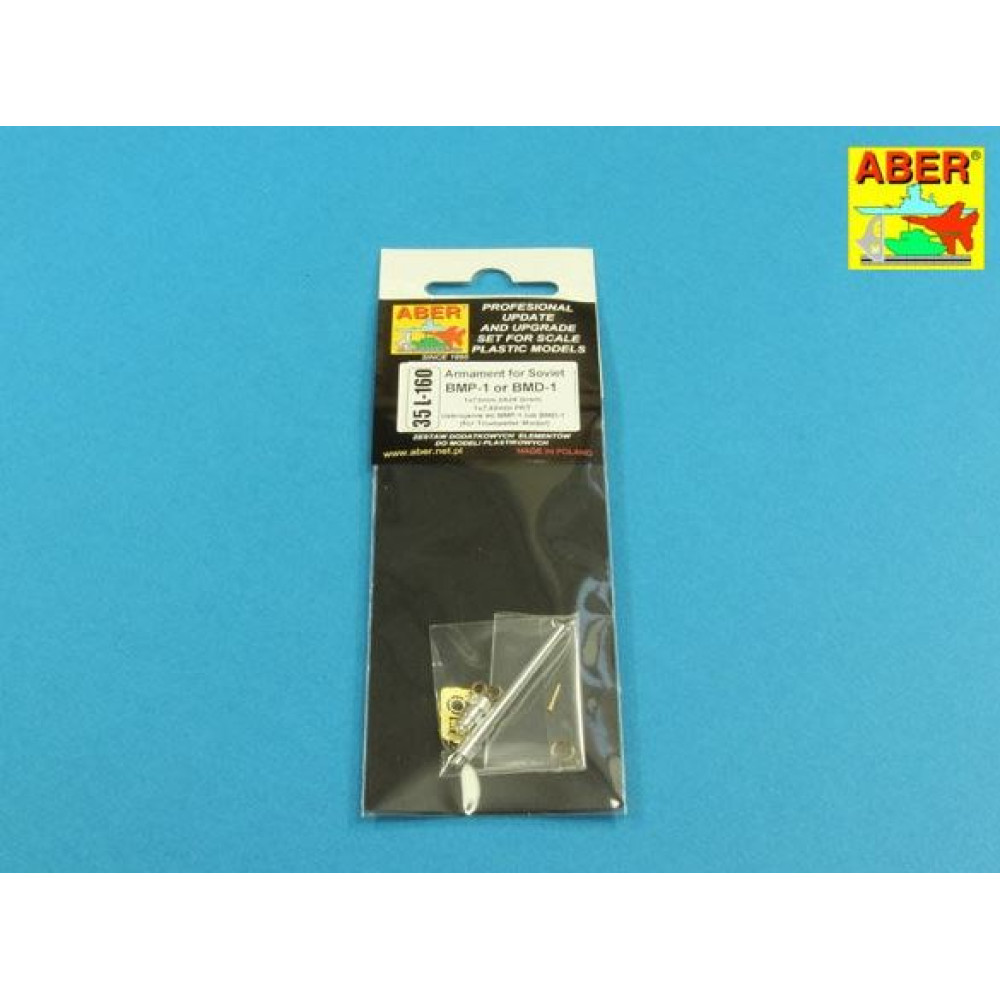 Armament for Soviet BMP-1 or BMD-1 1x73mm 2A28 Grom; 1x7,62mm PKT 1/35 ABER 35 L-160