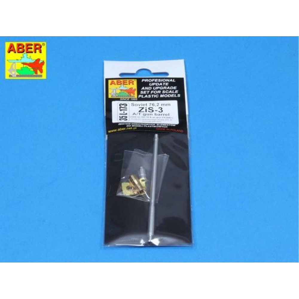 Gun barrel for ZiS-3 A/T used on SU-76 and as gun FK288(r) 1/35 ABER 35 L-173