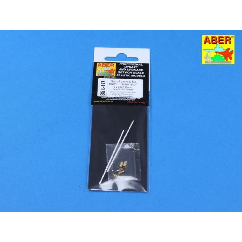 Set of barrels for BMPT Terminator 2 x 2A42 30mm, 2 x AG-17D 30mm 1/35 ABER 35 L-177