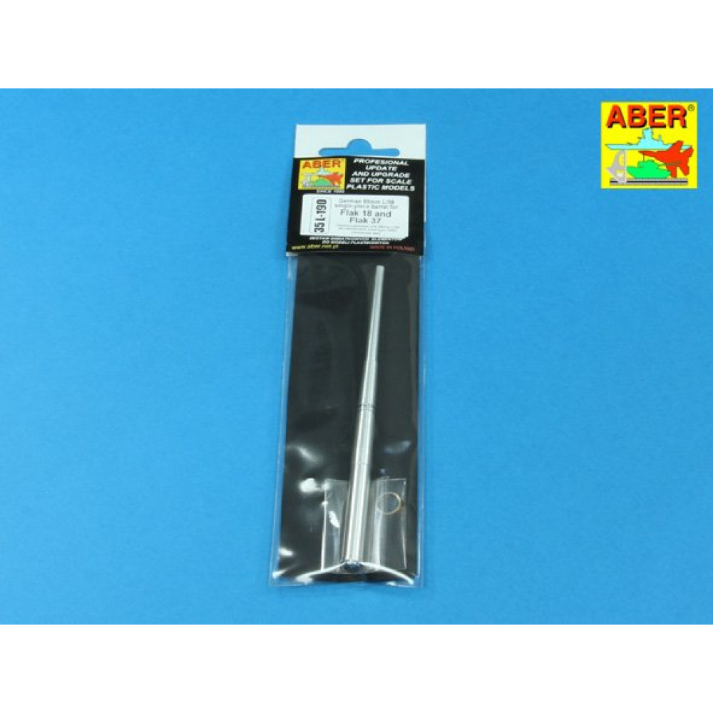 German 88mm L/56 single-piece barrel for Flak 18/37 1/35 ABER 35 L-190