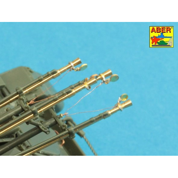 Barrels for ZSU-23-4 Shilka Self-propelled AA gun 1/35 ABER 35 L-213