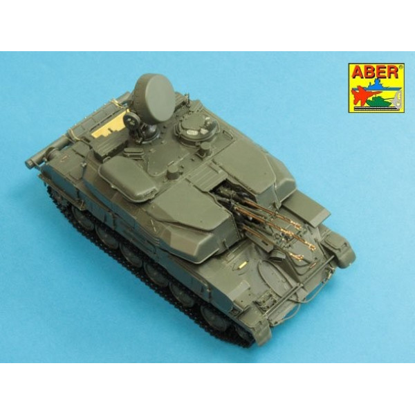 Barrels for ZSU-23-4 Shilka Self-propelled AA gun 1/35 ABER 35 L-213