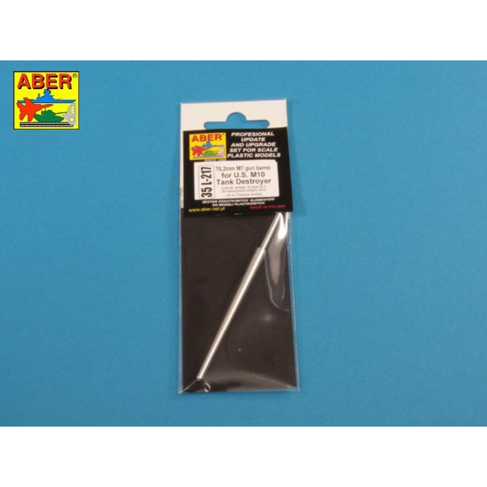 U.S. 76,2 mm M7 gun Barrel for M10 Tank Destroyer 1/35 ABER 35 L-217