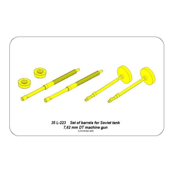 76,2 mm D-56T barrel for Soviet PT-76 mod.1951 1/35 ABER 35 L-309