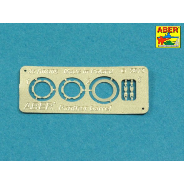 7,5 cm barrel with muzzle brake for Panther Ausf.G 1/35 ABER 35 L-246