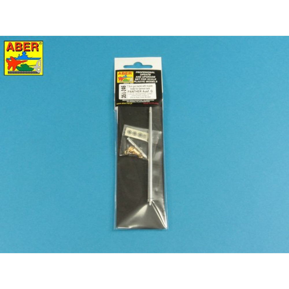 7,5 cm barrel with muzzle brake for Panther Ausf.G 1/35 ABER 35 L-246