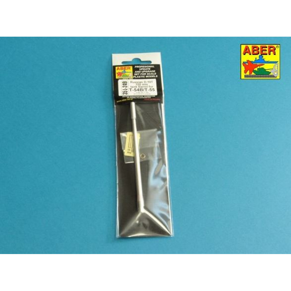 Russian D-10T 100mm tank barrel for T-54B/T-55 1/35 ABER 35 L-249