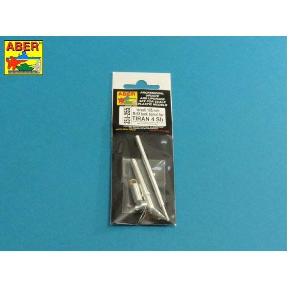 Israeli 105 mm M-68 tank barrel for TIRAN 4 Sh 1/35 ABER 35 L-255