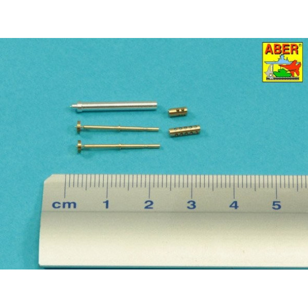 Armament for AML-60-7, barrel for 7,62mm Macxhine guns x 2 pcs. 90mm mortar 1/35 ABER 35 L-274