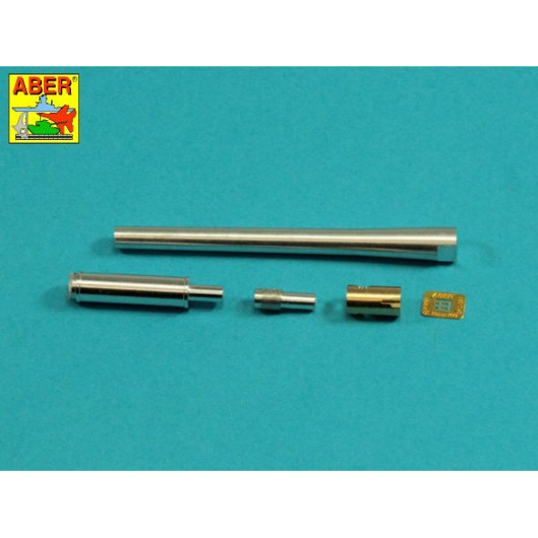 90 mm M-36 tank barrel cyrindrical Muzzle Brake without mantlet cover for U.S. M47 Patton 1/35 ABER 35 L-284